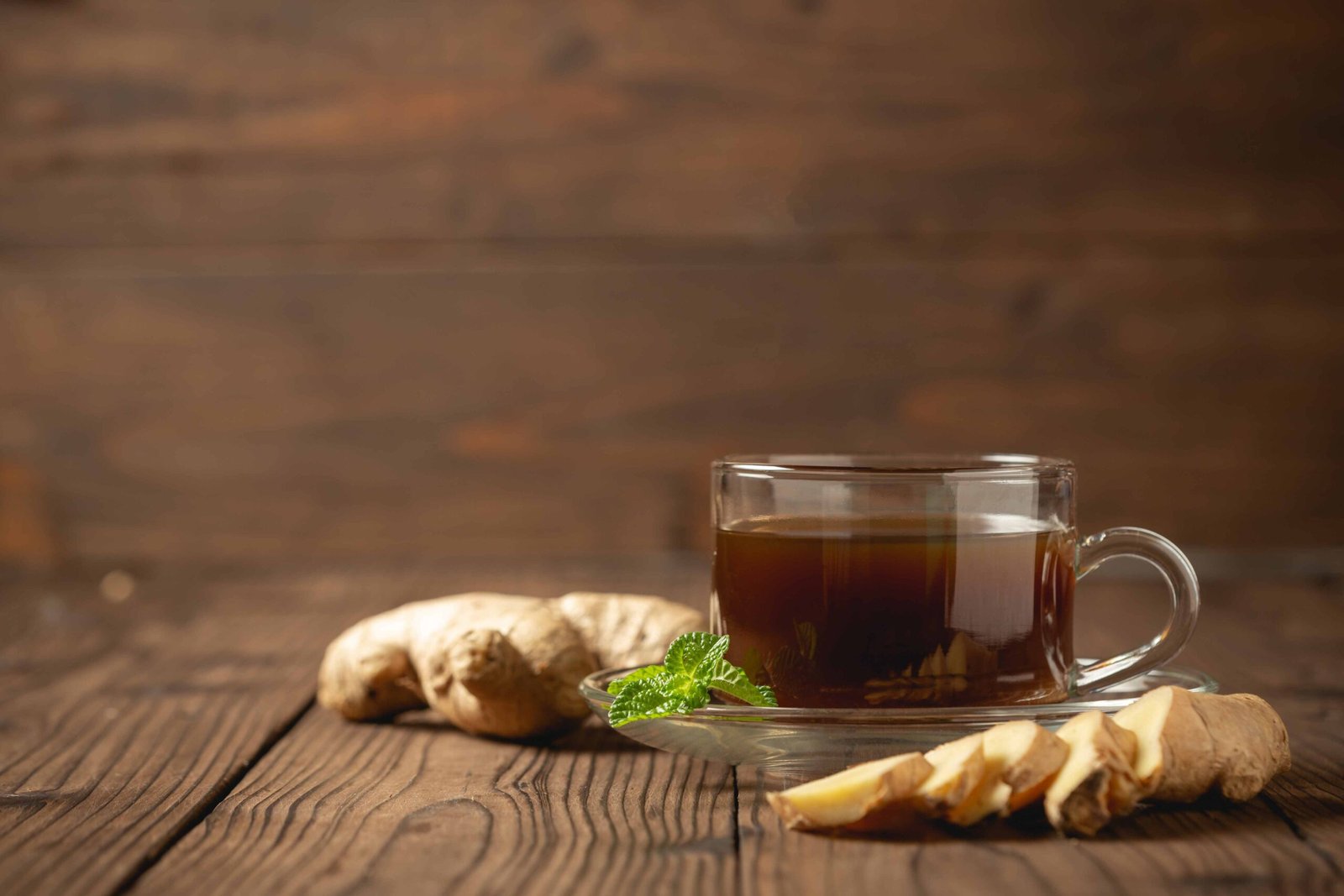 Drink warm ginger tea img